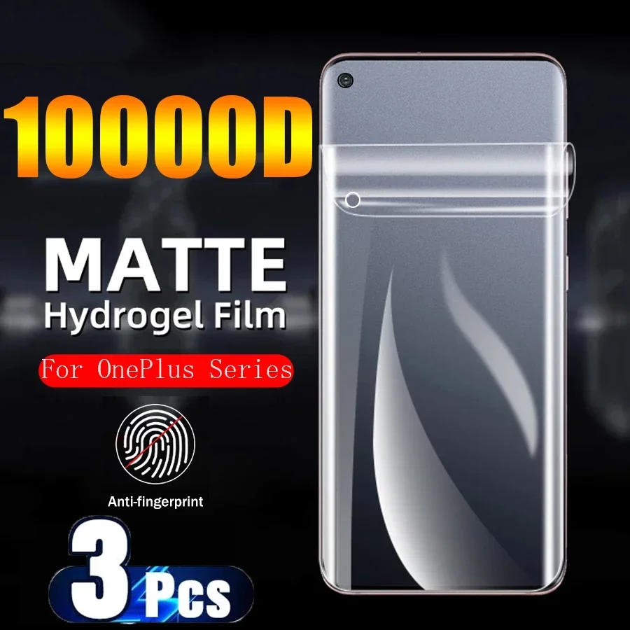 3PCS Matte Hydrogel Film For Oneplus 11R 10 9 8 Pro 7T 7 TPU Screen Protector For Oneplus Nord N100 N20 9RT 10R Ace Racing 5G