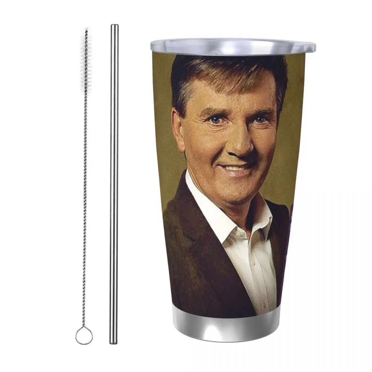 

Daniel O'Donnell Gold Collection Stainless Steel Tumbler Vacuum Insulated Mug Thermal Cold Cup Straw With Lid 20oz