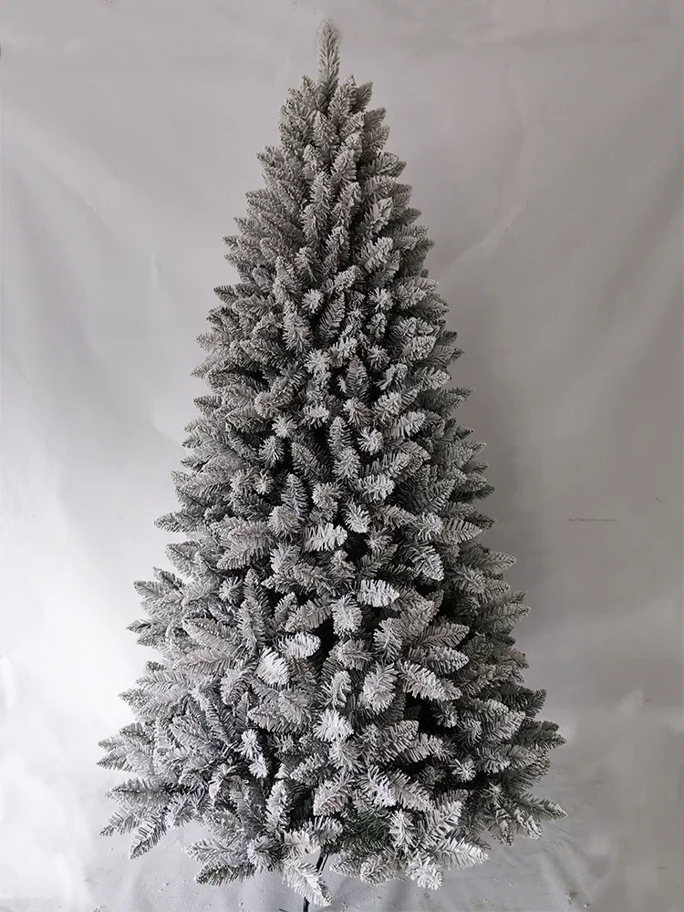 

Encrypted PVC Christmas Tree with Snow Pine Cones and LED Lights, Decorative Christmas Tree, Family Party 120-270cm