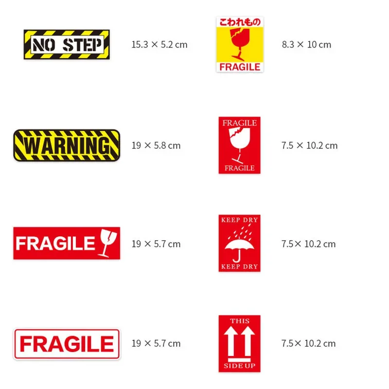 8 sztuk/zestaw (partia) śmieszne wodoodporne naklejki pcv zestawy znak ostrzegawczy naklejka laptop dzban butelka bagaż naklejka na notebooka