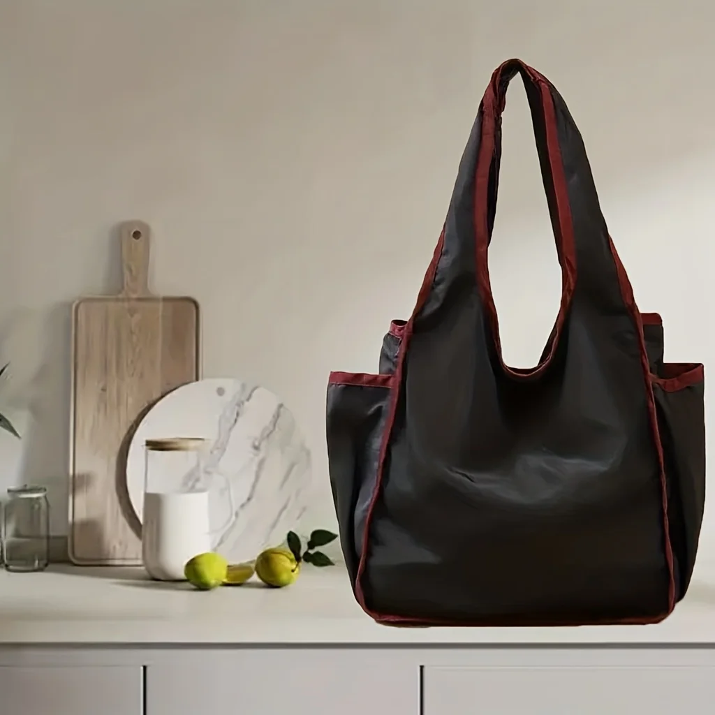 Faltbare Umweltfreundliche Einkaufstasche, Tragbare Einfache Tragetasche, Mehrfarbige Große Öko-Tasche, Lebensmitteltasche, Spezialtasche, Tasche mit Großer Kapazität – Detail 4