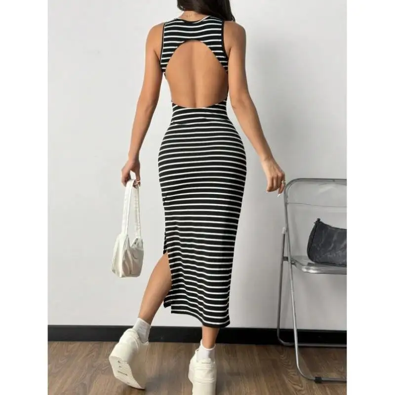 

Women's Bal Split Dr T 8743 New Cross-Border Sle Ele Casual Sportswear Seven-Quarter Sve Autumn Dr