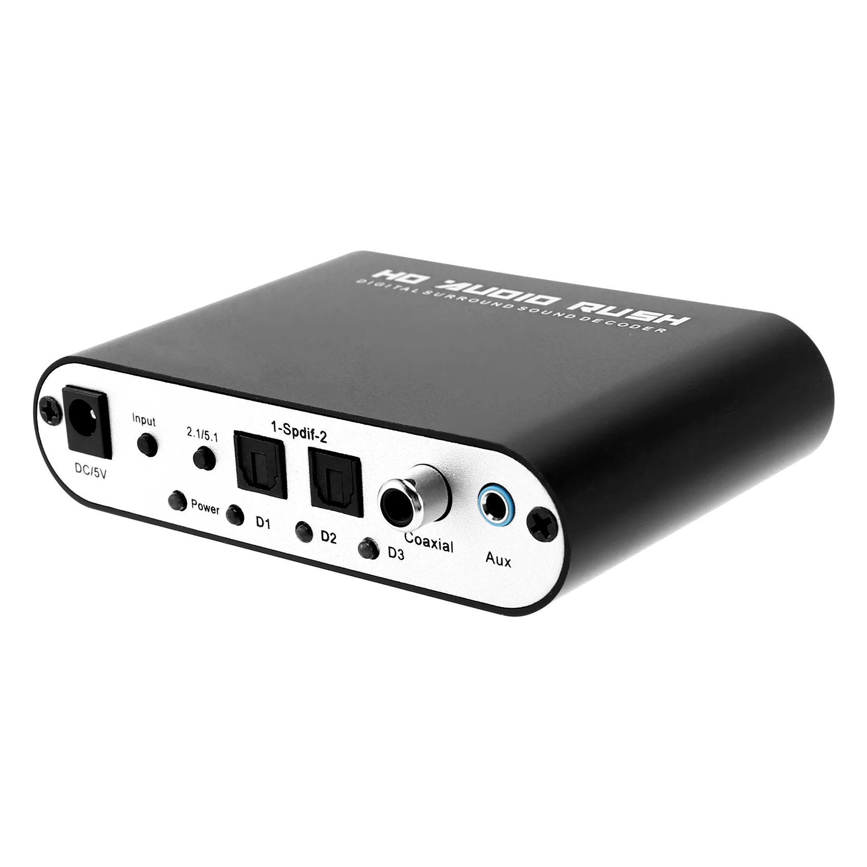 안정적인 성능-5.1 채널 Dts For DOLBY Ac-3 오디오 디코더 DOLBY Sound용 디지털 광/동축-아날로그 Rca Lotus Head