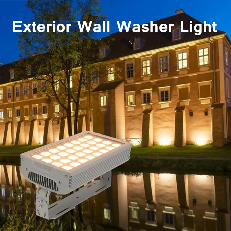 40w 72w Exterior Wall Washer Light for Hotel Building IP65 Waterproof Flood Light Square Stage Wall Washer Spotlight Garden Tree