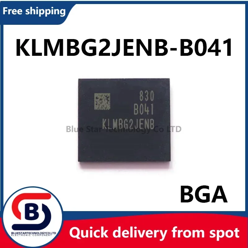 Free Shipping 5-20pcs/lots KLMBG2JENB-B041 KLMBG2JENB EMMC5.1Memory 32G test good KFast delivery In stock