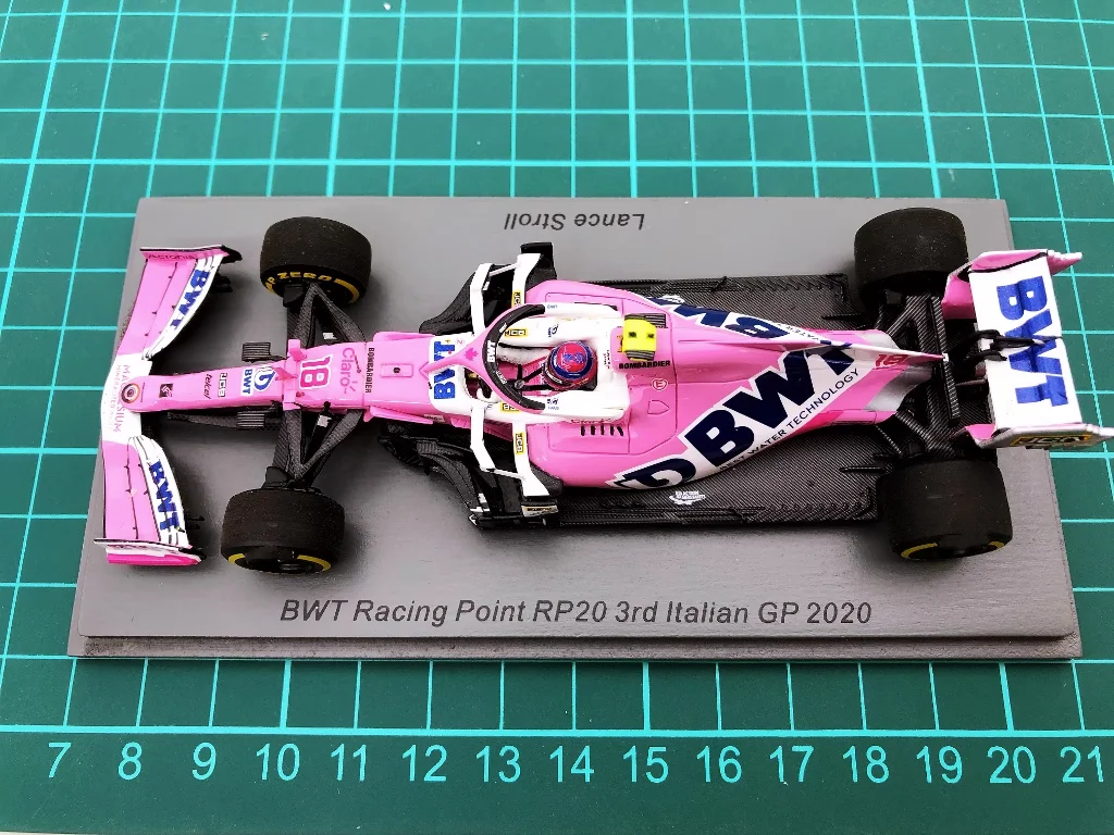 SPARK 1:43 F1 RP20 2020 Lance Stroll Italian Third Place Simulation Limited Edition Resin Metal Static Car Model Toy Gift