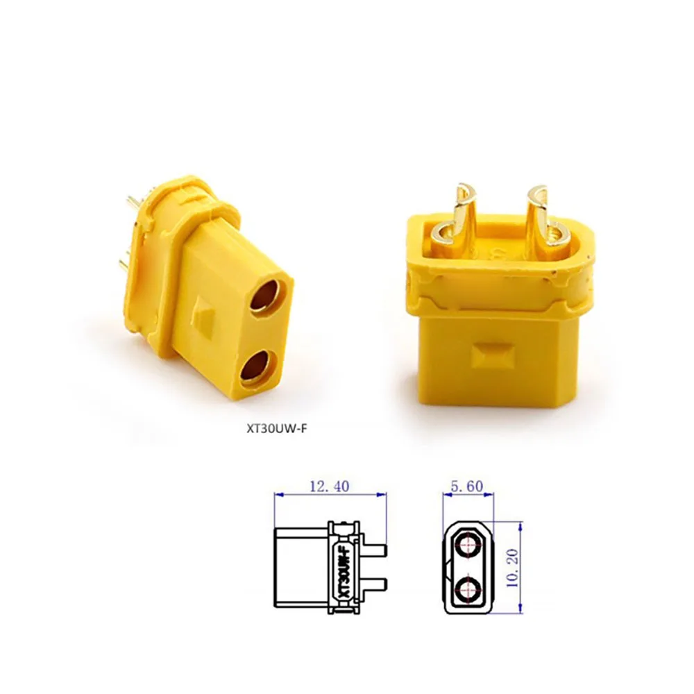 10PCS XT30AW-M XT30UW-F Waterproof Plug with Lock Buckle XT30AW Male XT30UW Female Connector For RC Aircraft FPV For  Amass