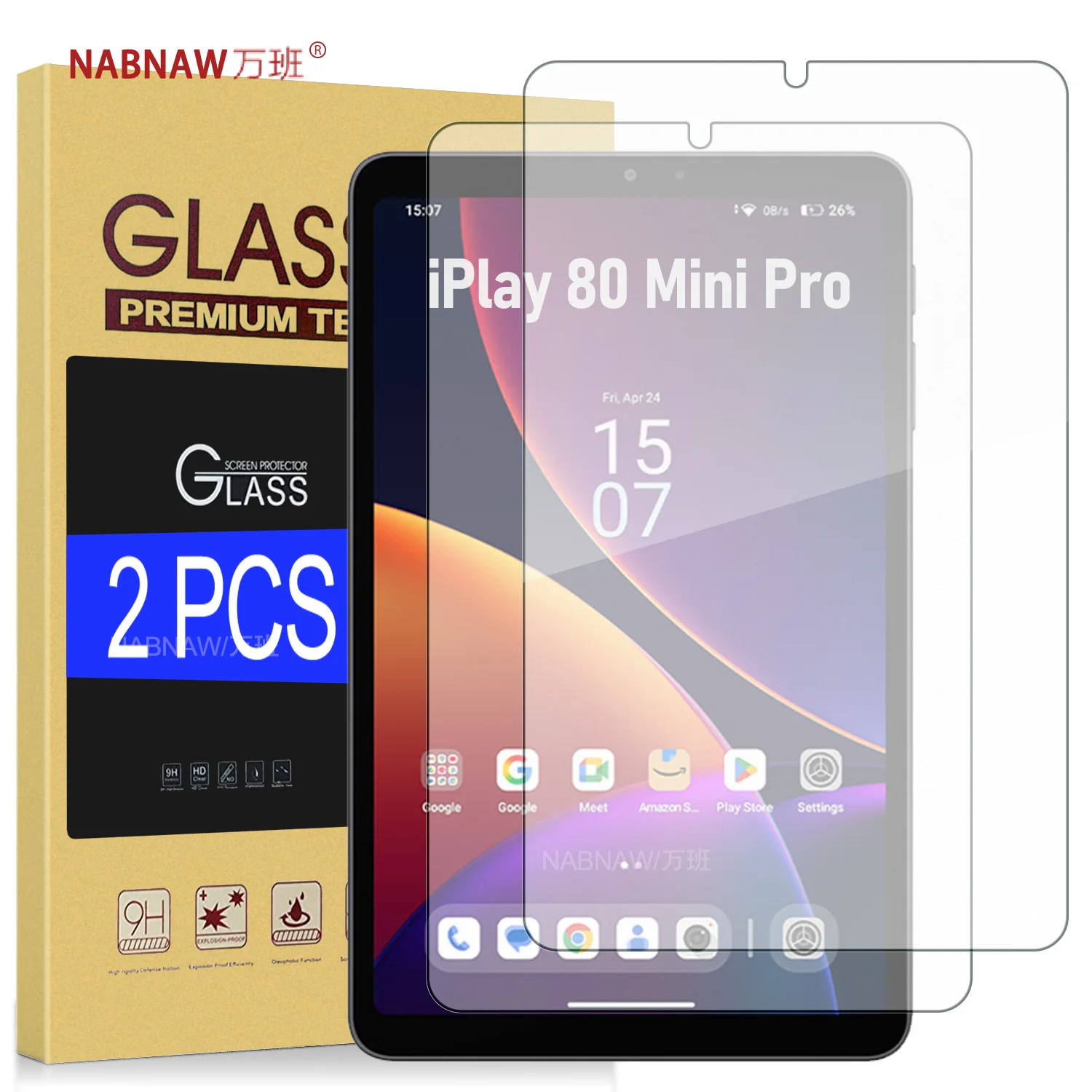 Protector de pantalla de vidrio templado Full HD para iPlay 80 Mini Pro, para tableta iPlay 80 MiniPro 8,8, película antiarañazos 9H, paquete de 2