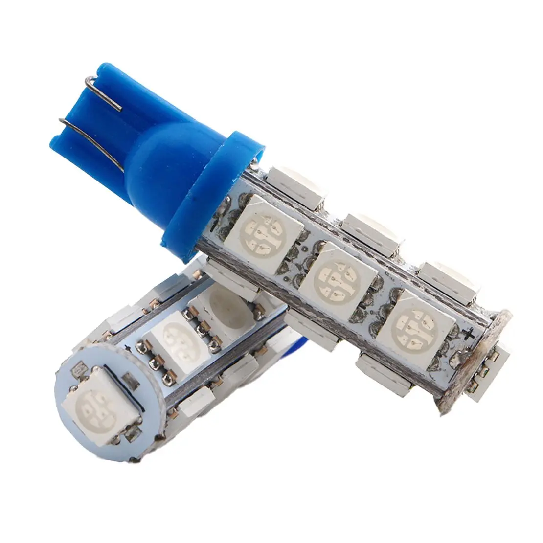 10Pcs Blue T10 5050 W5W 13SMD LED Light Lamp Bulb for RV Camper Car 193 194 2821 921 922 158 160 161 161B 168 168A 912 12V 5W