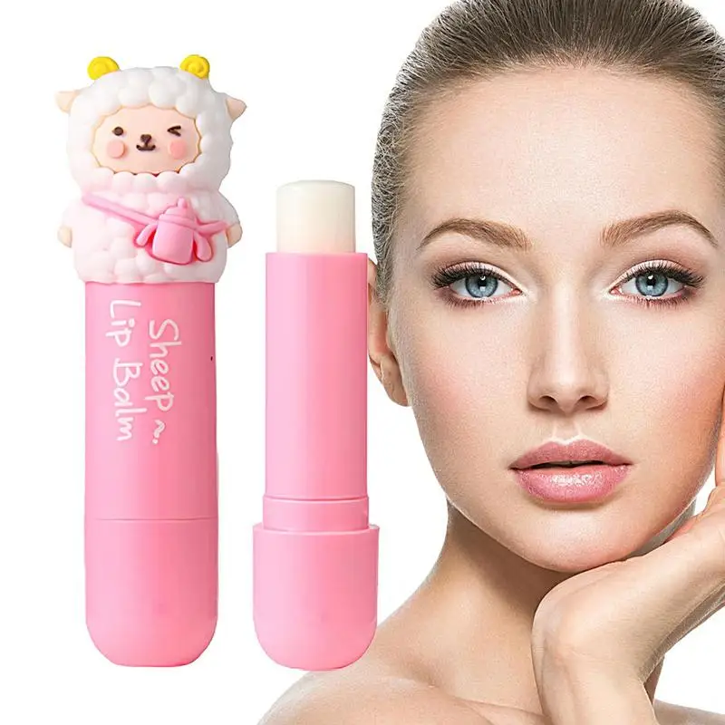 Scented Chapstick Sheep Design Chapstick Lip Balm Hydrating Lip Care Products Lip Smackers For Kids Men Women Dry Lips Reduces