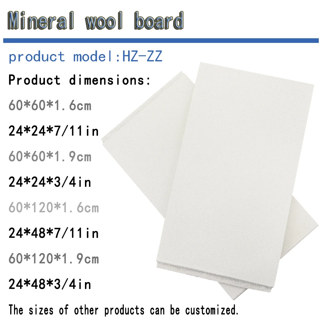 Mineral Cotton Plate Ceiling-ZZ