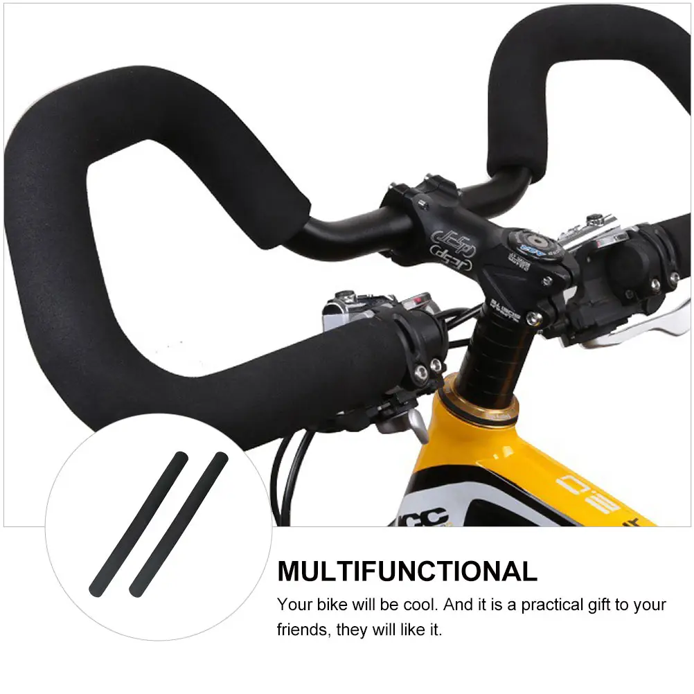 

1 Pair Sponge Bike Handlebar Grips Anti-Slip Flexible Handlebar Covers Mountain Road Bike Cuttable Non-Skid Grips For Cycling