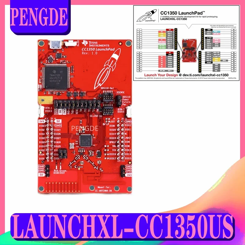 

Spot LAUNCHXL-CC1350US 915MHz CC1350 MCU LaunchPad Development Kit