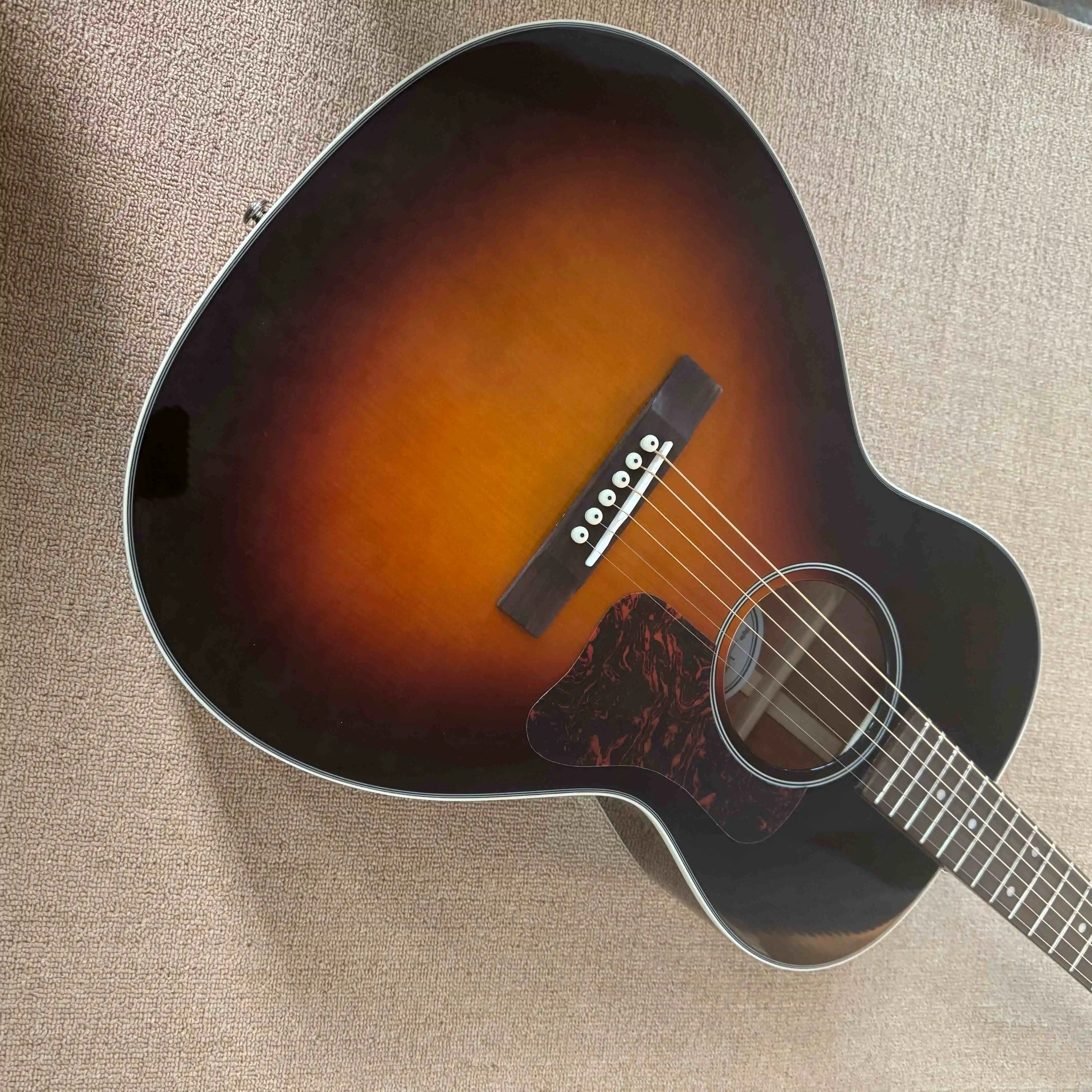Gradient Brown L-00 Acoustic Guitar Symmetrical Design Entry-level Instrument view 2