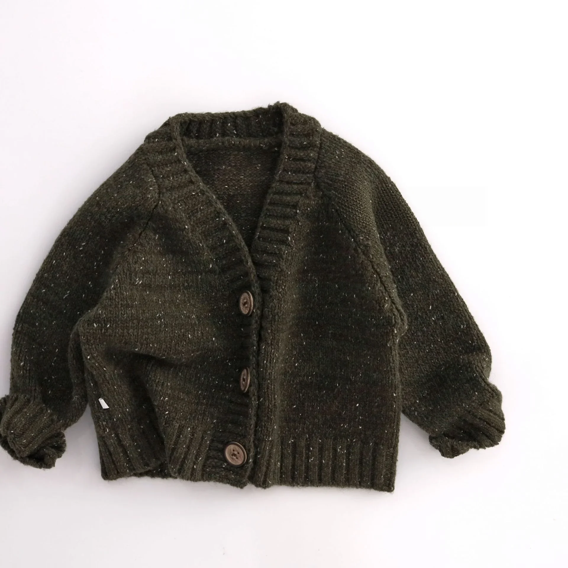 0-6Y Child's Knit Sweater Solid Cardigan Sweater for Boys Girls Warm Kids Fall Clothes Outwear Kids Top Underwear in Winter