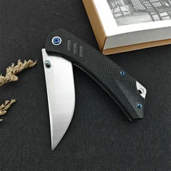 NEW CM102 Folding Pocket Knife D2 Blade G10 Handle High Quality Outdoor EDC Survival Camping Hunting Cutting Tools Men‘s Gift