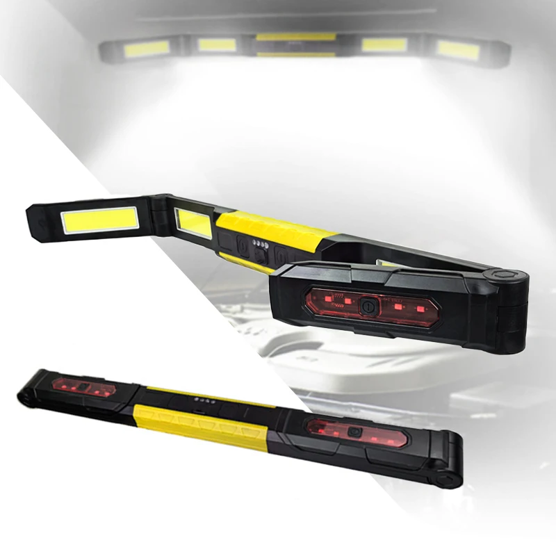Super Bright Magnetic Work Light for Mechanic Type-C Rechargeable Underhood Lamp Bar for Car Rapair Portable LED Work Flashlight