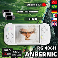 ANBERNIC RG406H Retro Handheld Game RG 406H Video Player Console  4 Inch Screen Android 13 Bluetooth WIFI 8G+128G PSP PS2 Gift