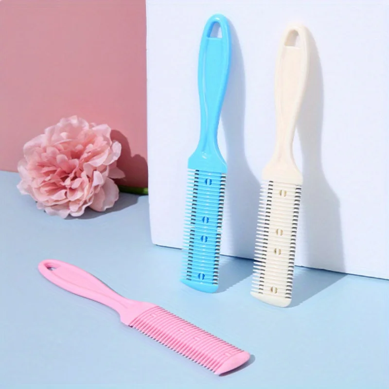1/3pcs Random Color Multi-color Double-sided Knife Hair Clipper Comb Hair Thinning Bangs Thinning Cat and Dog Hair Care