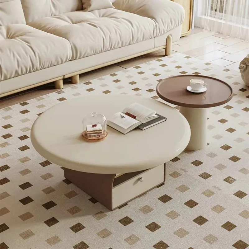 

Vintage Unique Coffee Table Living Room Premium Effect Chinese Cute Coffee Table Designt Modern Mesa Auxiliar Home Decoration