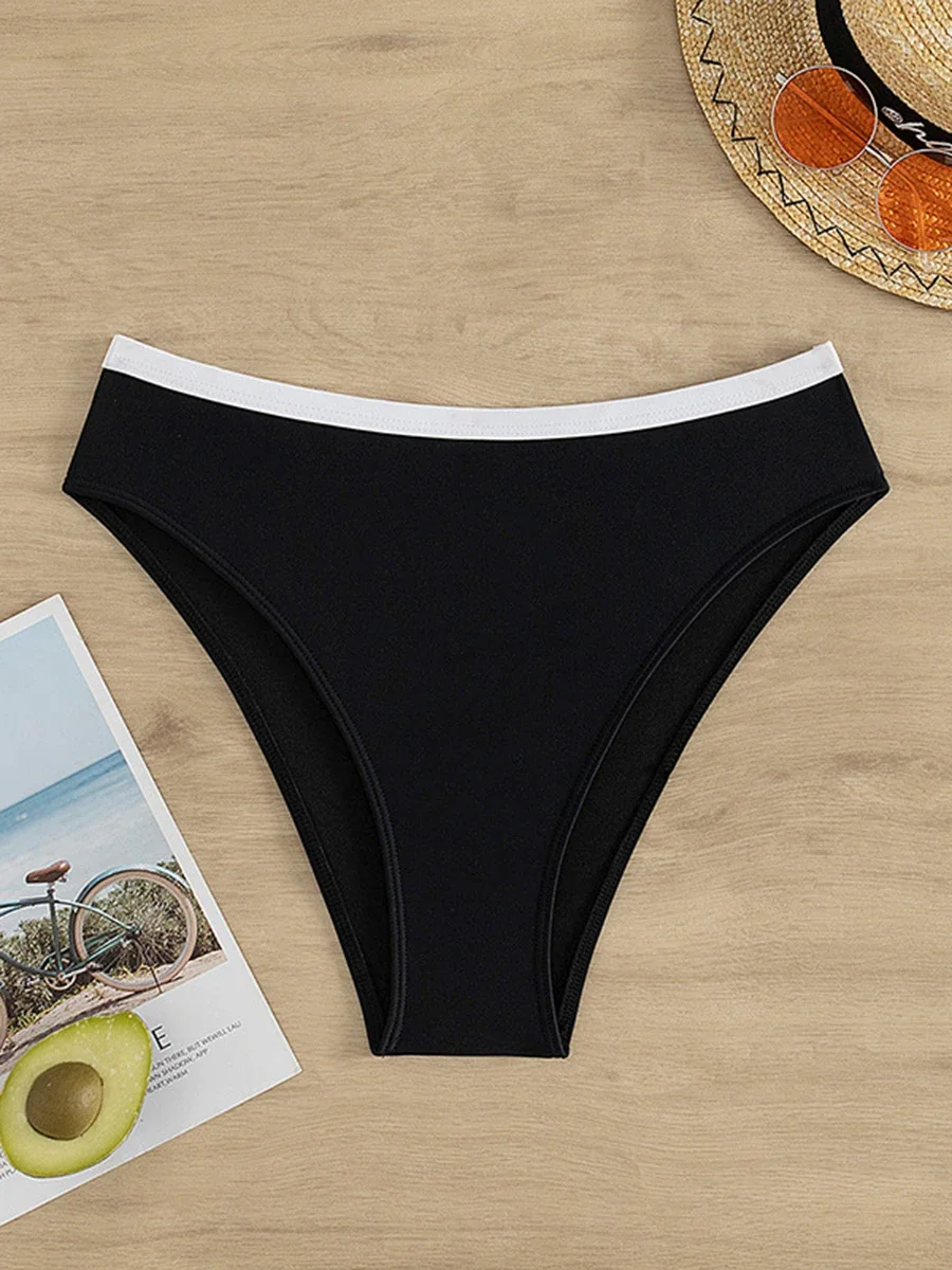 2024, бикини с пуш-ап и высокой талией, купальник блочного цвета, женские купальники, женские купальные костюмы, купальный костюм, пляжная одежда