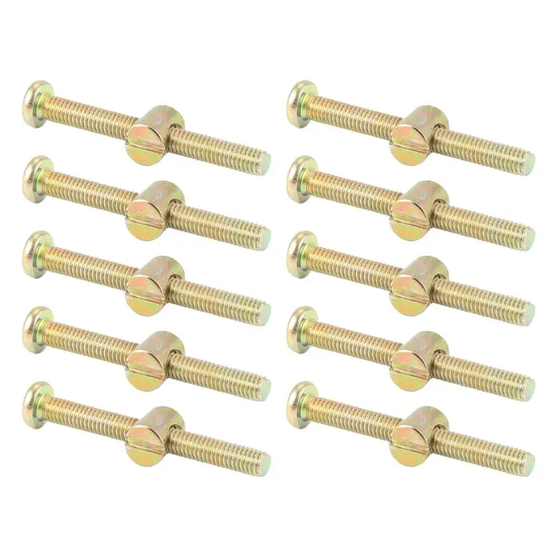 SEWS-Hex Socket Head Cap Screws Bolts Furniture Bolt With Threaded M 6 X 55 MM Barrel Nuts Cross Dowel Slotted Furniture Nut For