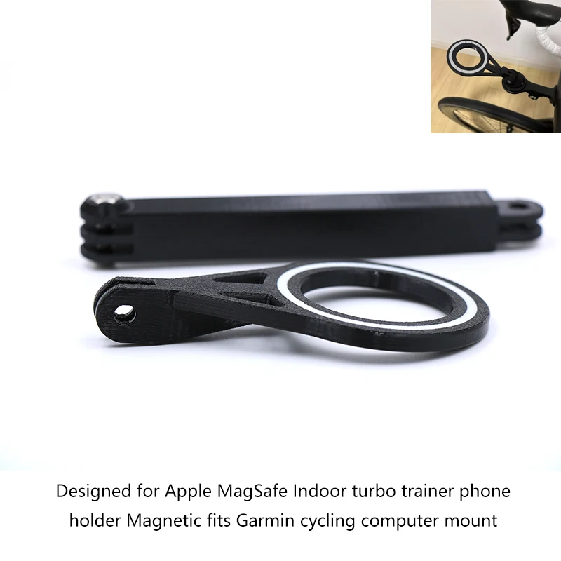 

Designed For Apple MagSafe Indoor Turbo Trainer Phone 12 Holder Magnetic Fits Garmin Cycling Computer Mount For Zwift Training