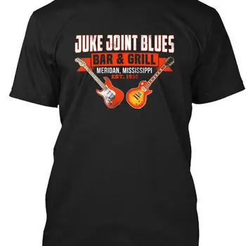 Juke Joint Blues Bar Pub Music & Grill 티셔츠, 미국산, 고품질 100% 코튼 반팔, S ~ 5XL 사이즈