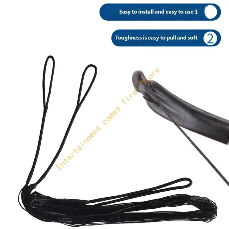 Bowsstring Replacement Arrows Rope Strong 12 Strand Recurve Long Bows String for Hunting Activity Easy Installation 55KD