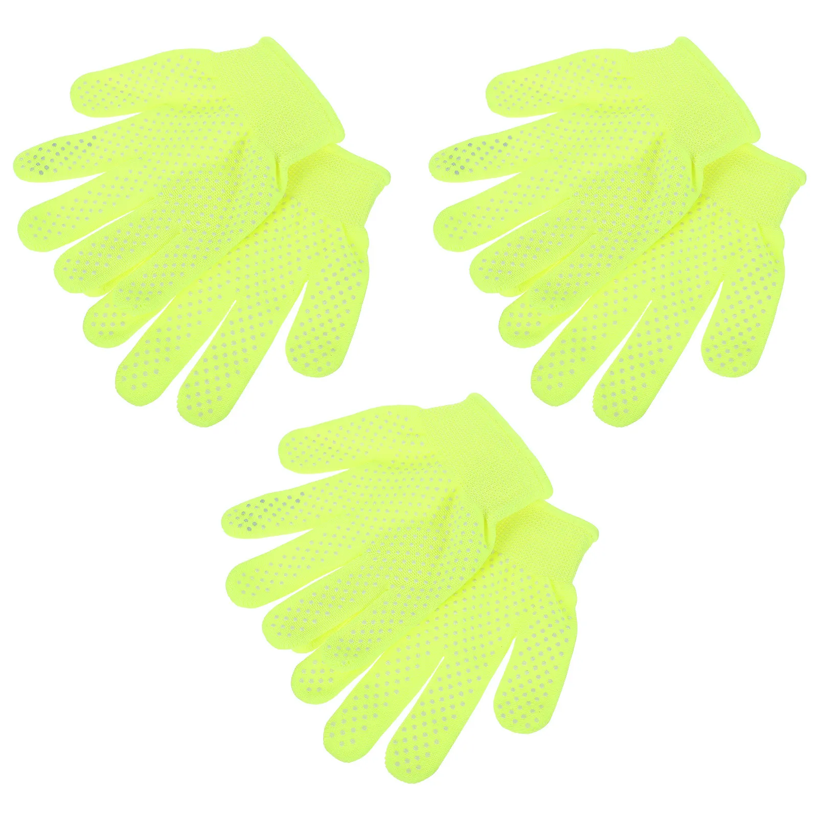 3 Pairs Gardening Gloves with Thick Palm, Non-Slip Wrist & Breathable Back for Weeding, Planting, Digging