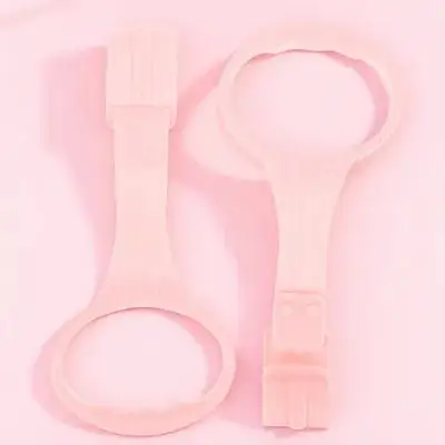 

1 Pair Baby Standing Safety Ring Pink Portable Infant Pull Rings Walking Assist Arm Strengthener Kids Crib Supplies