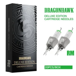 Cartuccia per tatuaggio RM con aghi per trucco permanente Dragonhawk originale al 100% con custodia in silicone 20 pz/scatola ago per cartuccia per tatuaggio