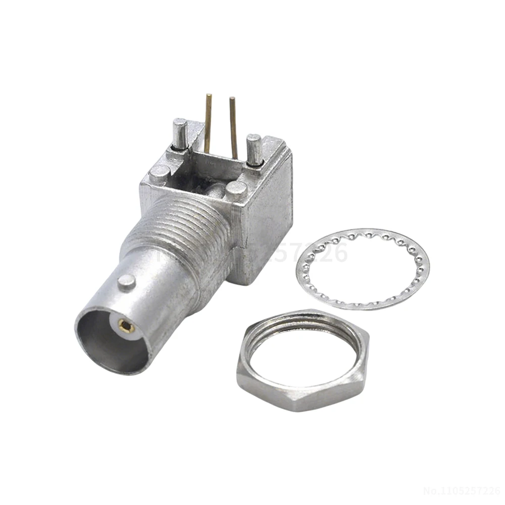 BNC-KWE connector angled BNC socket horizontal BNC video surveillance socket PCB-mounted connector (1 pcs)