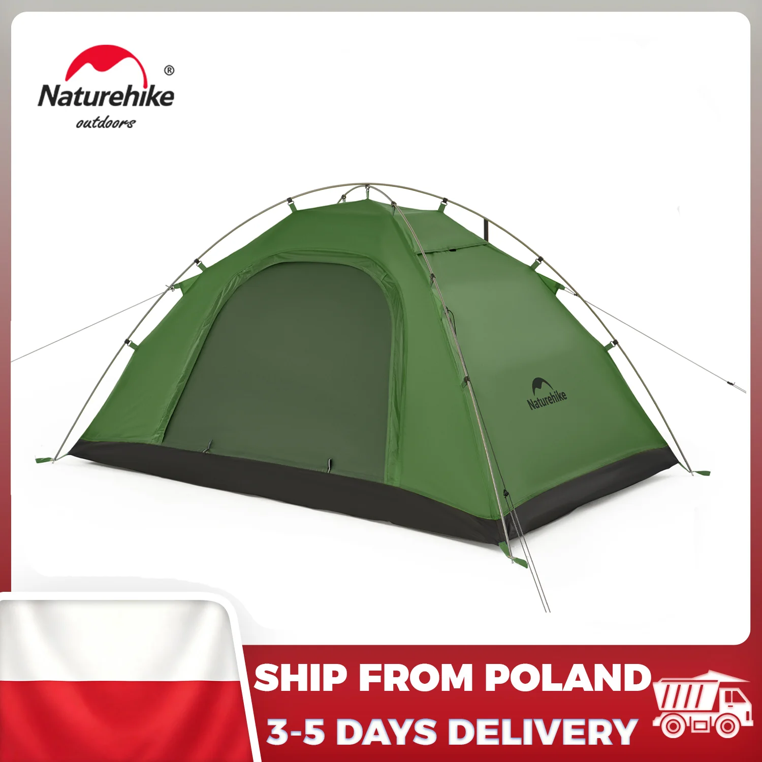 Tenda da trekking Naturehike, per 1 o 2 persone, ultraleggera, a strato singolo, con rivestimento anti-UV e protezione UPF 40+, ideale per attività all’aperto, in spiaggia, per la pesca e per il