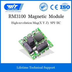 WitMotion RM3100 Wojskowy czujnik pola magnetycznego, precyzyjny magnetometr, cyfrowy kompas elektroniczny do Arduino i nie tylko