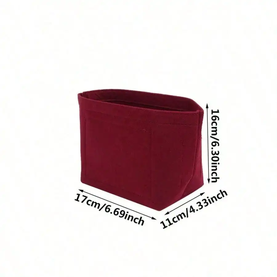 Multi Color Optional Inner Bag Water Bucket Bag Versatile Storage Felt Inner Bag (Zipper Randomly)