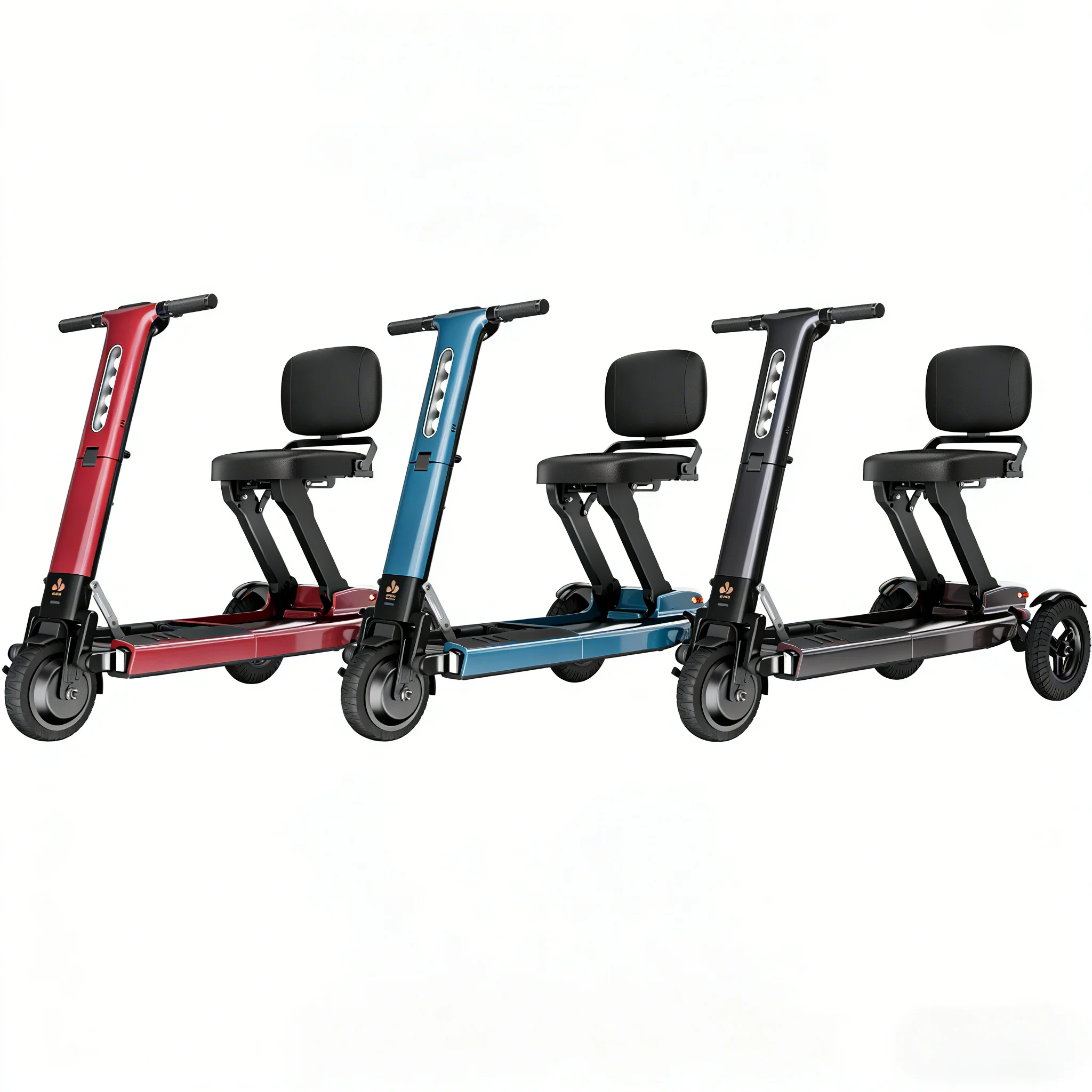 Zuowei ZW501 Elderly Mobility Rehabilitation 3-Wheel Folding Electric Scooter Brushless Motor Aluminum Alloy Frame 36V Battery