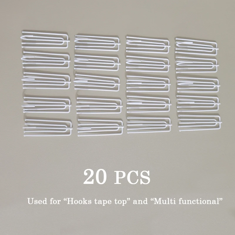 Asazal High Quality Four Prongs Fork Hooks S Plastic Hook For Curtain Rails Accessories Clamp Tracks Tulle Tape Clips Pin Drapes