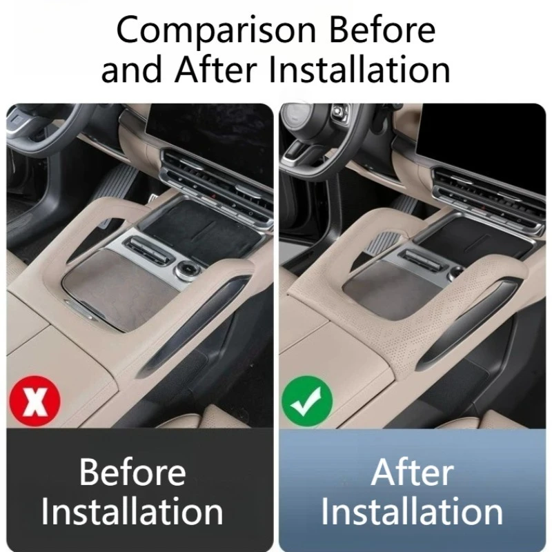For ZEEKR 8X Central Control Handle Protective Cover Precise Fit Anti-Scratch Wear-resistant Interior Modification Accessories