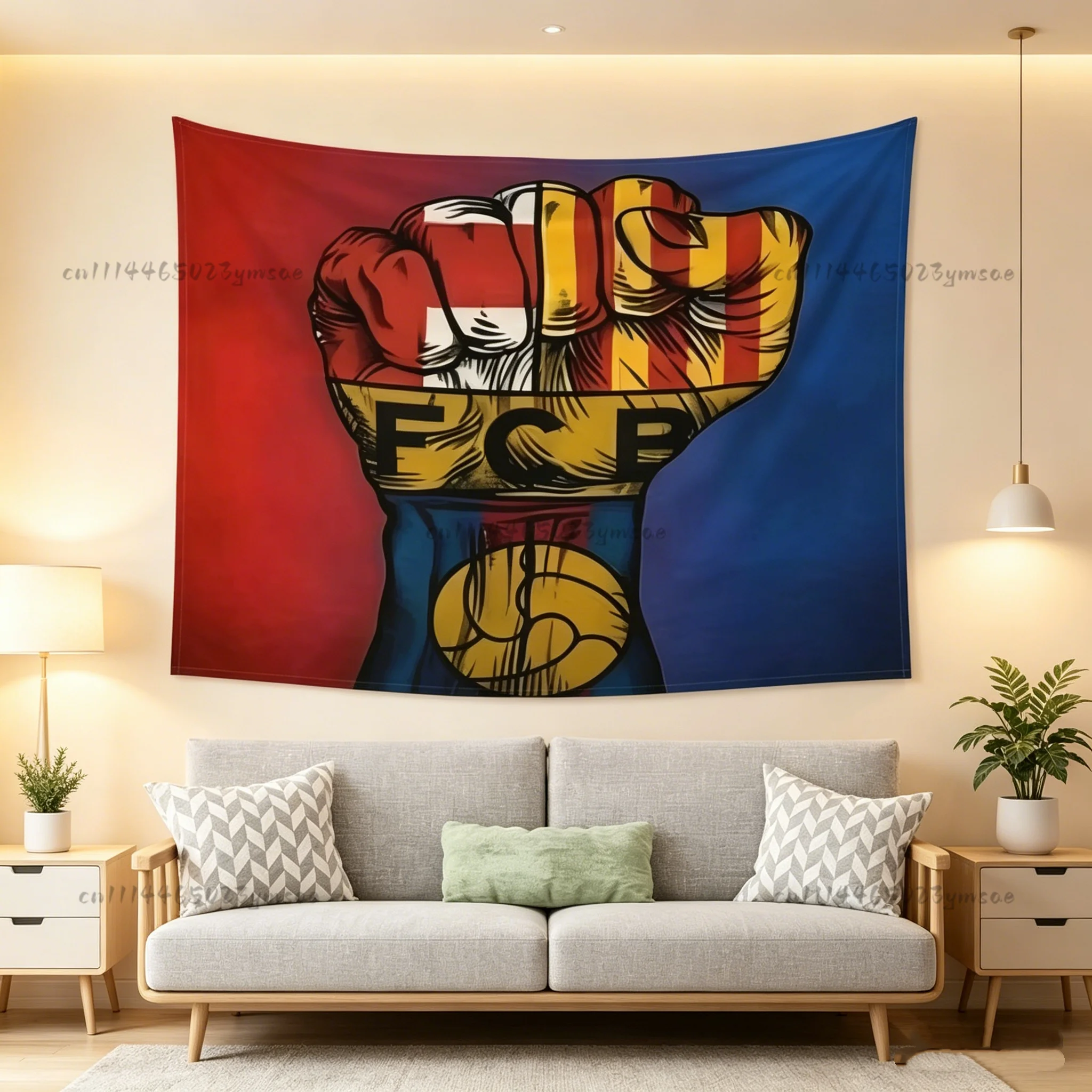 Headboard Room Decor  Wall Tapestry C-CR7 Inverted Golden Hook Cool Tapestries Football Fans Bedroom Wall Hanging Backdrop Cloth