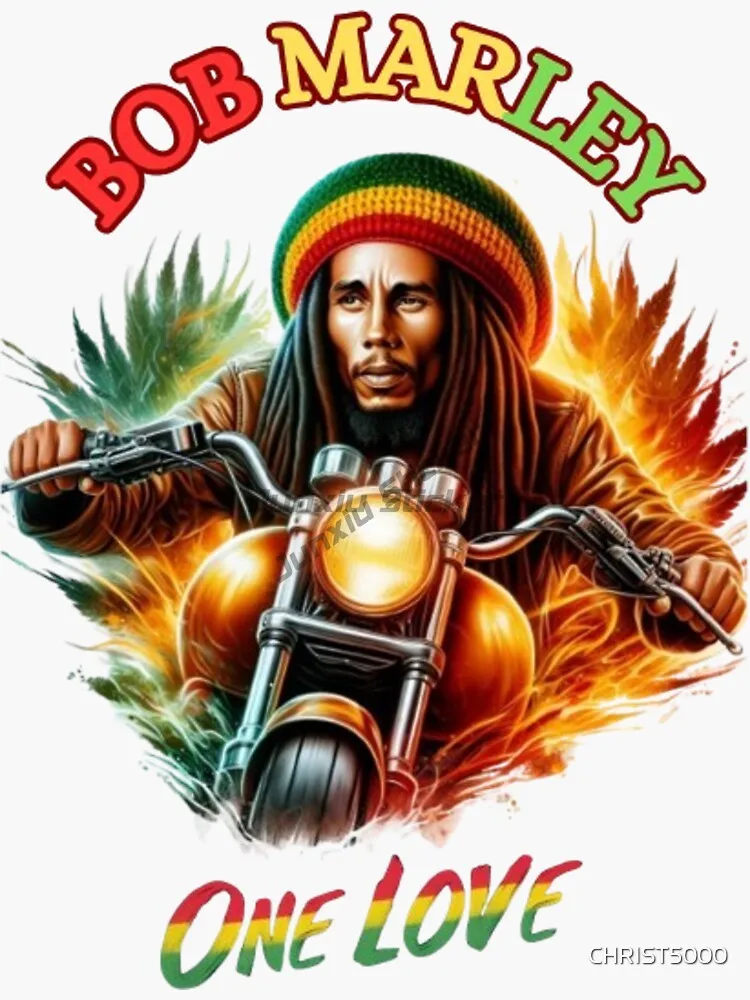 Jamaica Flag Decal Bumper Sticker Bob Marley Reggae Music Stickers Skateboard Guitar Car Laptop Motorcycle Cool Graffiti Decal