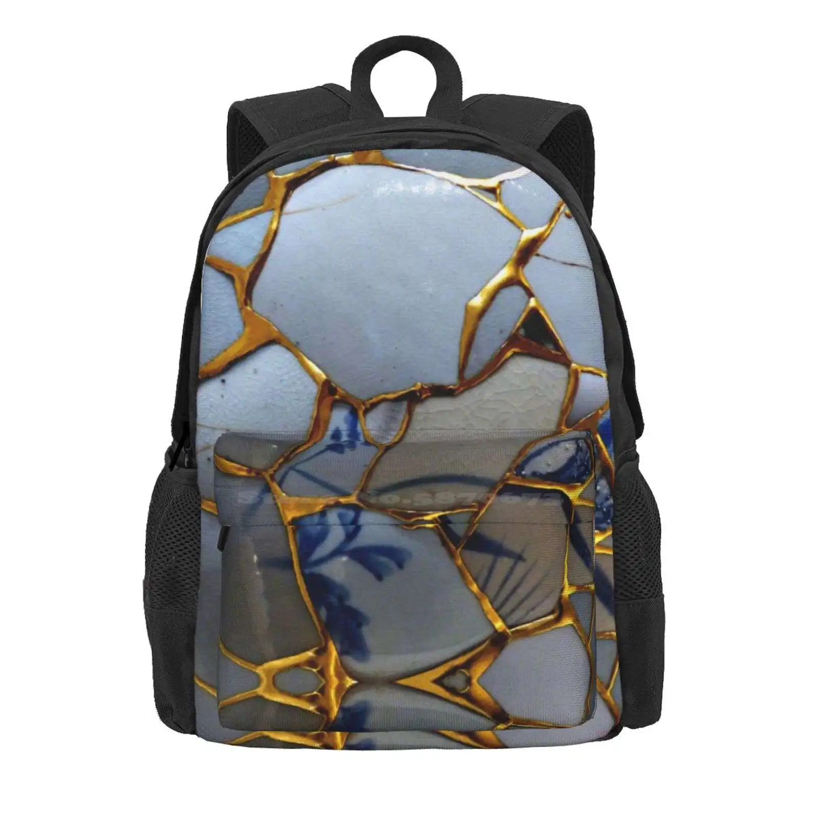 Kintsugi Hot Sale Schoolbag Backpack Fashion Bags Kintsugi Japanese Ceramics