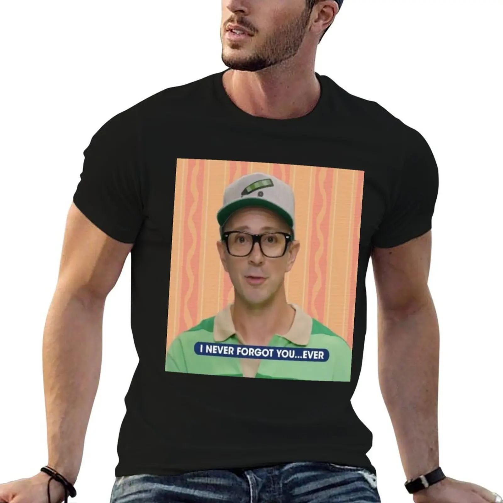 T-shirt Blue's Clues Steve meme pour homme, pack de t-shirts blancs pour homme, t-shirts en coton pour homme