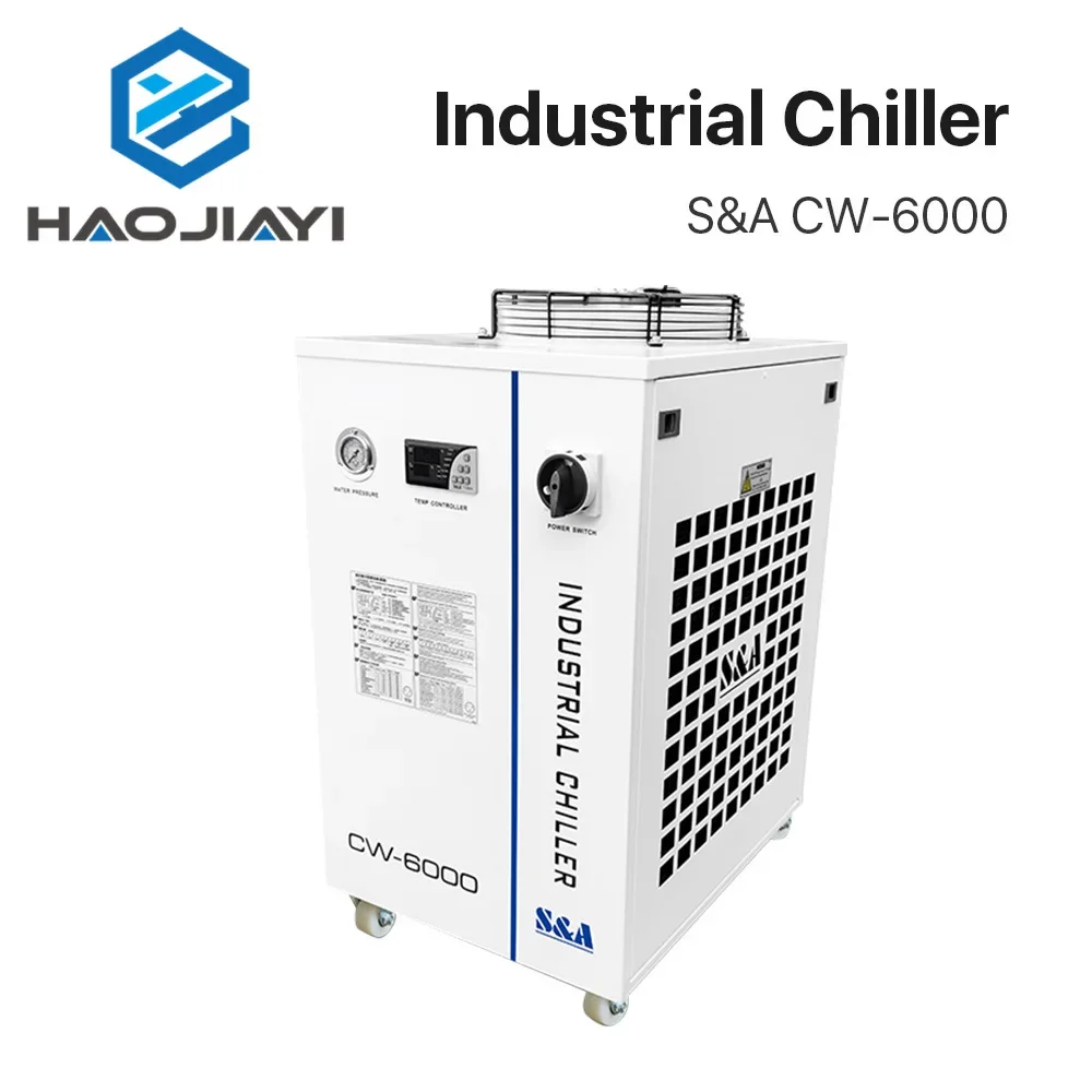 

Original S&amp A Industrial Chiller CW-6000 70L/min Flow R-410a Refriferant 50/60Hz for Machine Water Colling System