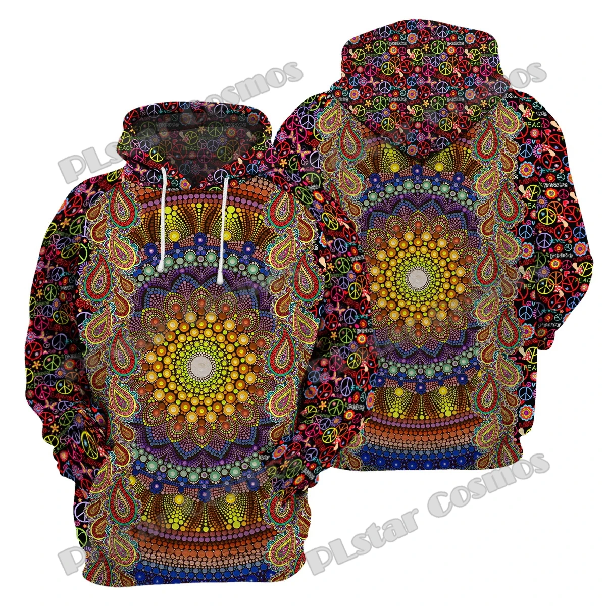 Sunflower Hippie 3D All Over Printed Fashion Men's Hoodies & Sweatshirt Autumn Streetwear Unisex Casual zipper hoodie TDD190