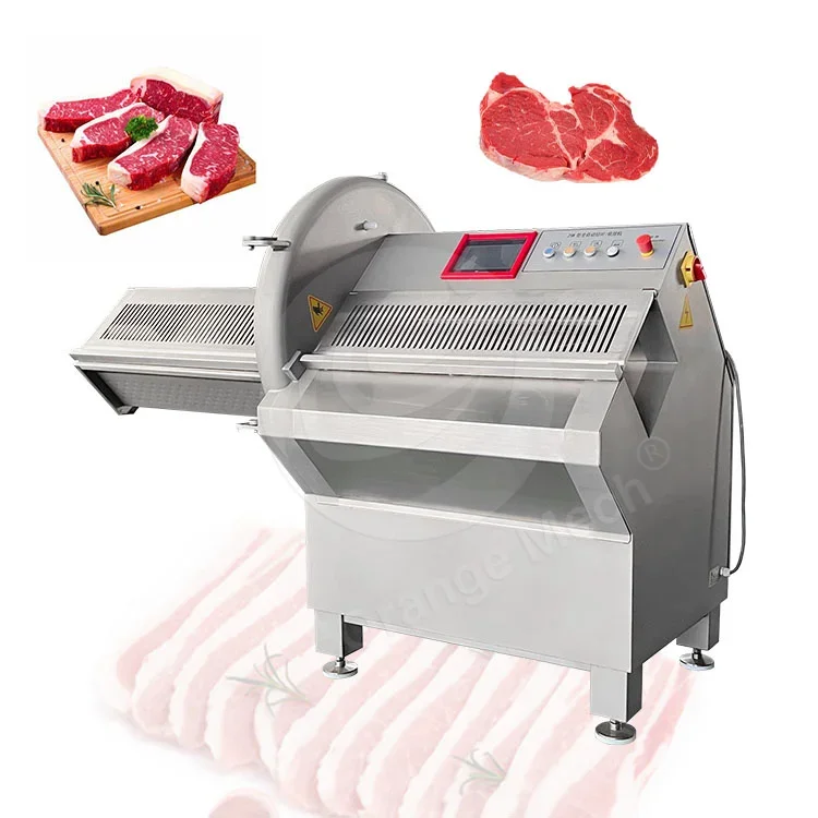 Orme lange Lebensdauer gefroren frisch gekochtes Fleisch Fisch Käse Scheibe Schnitt maschine Rindfleisch Kutteln Schweine kotelett Speck Slicer Maschine