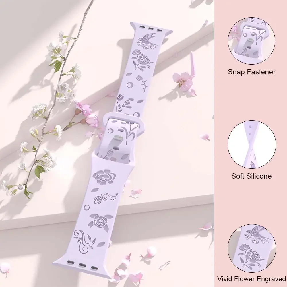 Cinturino per cinturino Apple Watch 44mm 41mm 40mm 45mm 49mm cinturino in Silicone Ultra rondine serie iwatch 10 9 7 SE 6 8 5 4 3 42mm 46mm