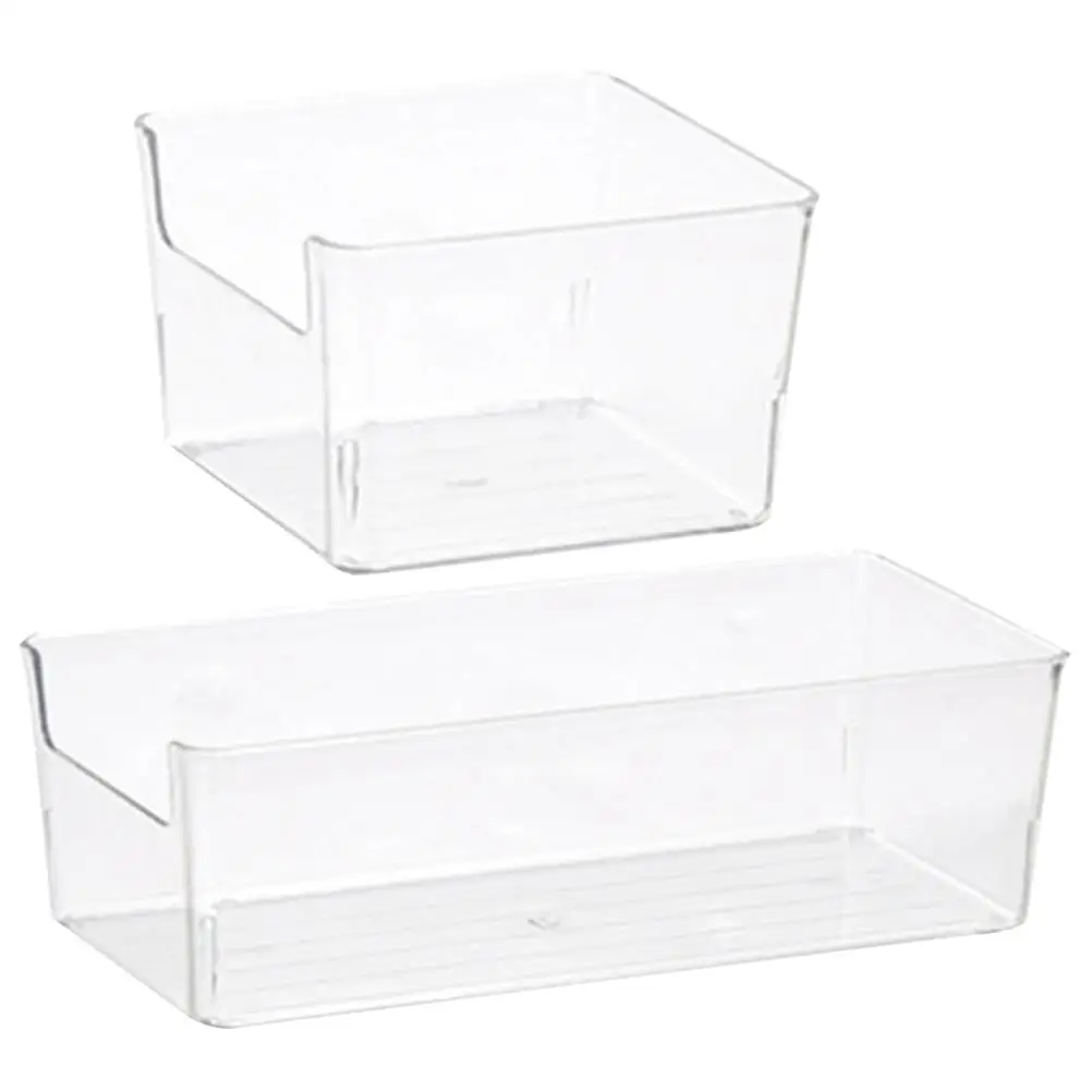 

2 Pcs Door Drawer Organizer Storage Dresser Wardrobe Organizing Boxes Shelves Drawers