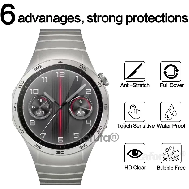 Vidrio templado para Huawei Watch GT 4, película protectora de pantalla de 46mm y 41mm, antiarañazos, accesorios para relojes Huawei GT4, 1, 3, 5 uds.