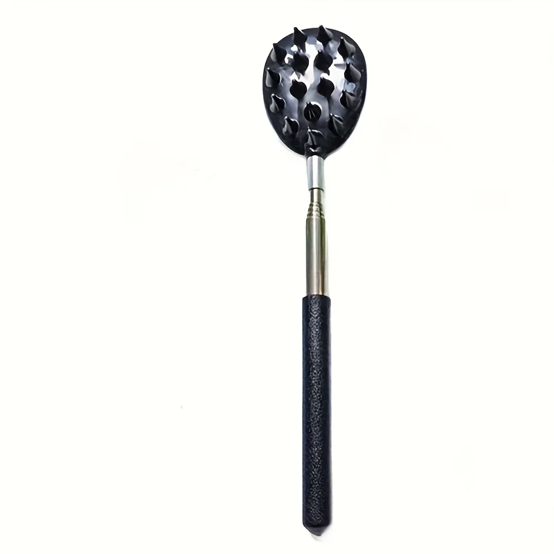Extendable Cactus Back Scratcher, 1/4" & 1/2" Spikes, Heavy Duty PVC, Portable for Travel, Adjustable Length